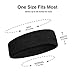 OnePlus 10 Pieces Stretchy Cotton Sports Headbands - Black