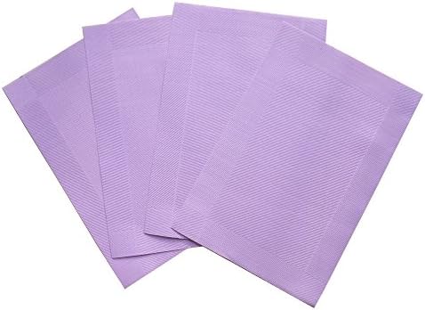 Place Mats Set for dinner, Non Harm Woven PVC Textilene Material, 18x12 Inches Square, 4 pcs Pack(Purple)