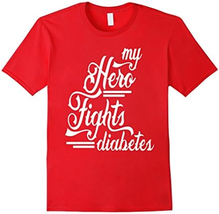 Mens Type 1 Diabetes Awareness T-Shirt - Diabetic Awareness #T1D Large Red