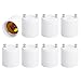 JACKYLED GU24 to E26 E27 Adapter 8-pack Heat Resistant Up to 200℃ Fire Resistant Converts GU24 Pin Base Fixture to E26 E27 Standard Screw-in Socket primary