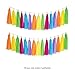 ANSOMO Colorful DIY Tissue Paper Tassel Garland Rainbow Fiesta Multicolor Streamer Banner - 30 PCS
