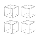 dedoot Clear Acrylic Boxes Small Plastic Square