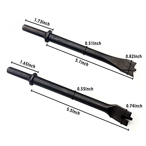 GreatBba 9 Piece Pneumatic Chisel Air Hammer Punch Chipping Bits Set