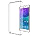 AnoKe Galaxy Note 4 Clear Case with HD Screen Protector, [Scratch Resistant] Acrylic Hard Cover with Rubber TPU Bumper Hybrid Ultra Slim Protective for Samsung Galaxy Note 4 -TM Crystal Clear