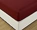 Mellanni Queen Fitted Sheet - Iconic Collection Bedding Sheets - Soft & Cooling Sheets with up to 16 inch Deep Pocket -Fade & Stain Resistant - 1 PC (Queen, Brick Red)
