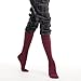 Fytto 1020 Women’s Compression Socks, Opaque 15-20mmHg Hosiery, Flight Stockings – Smooth-Knit Professional Support for Business & Travel, Burgundy, Large