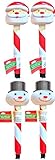 Christmas Landscaping Garden Christmas Decorations House Decorations Christmas Solar Stake Light Santa Claus and the Snowman Decorations All Solar (PACK OF 4)