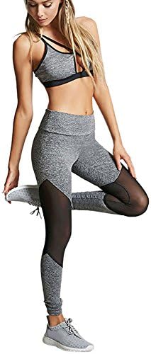 2018 Women High Waist Sports Gym Yoga Pants Running Fitness Leggings Workout Clothes by Topunder