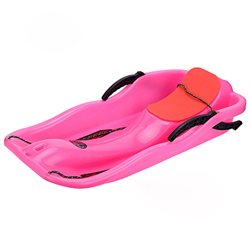 Funkatron Kids Snow Sled Boat Sledge Toboggan Glider with Brakes Downhill Sprinter Winter Toboggan Snow Sled