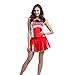 Ladies Sexy Varsity High School Cheer Girl Sexy Cheerleader Costume Uniform Halloween Fancy Dress Costume
