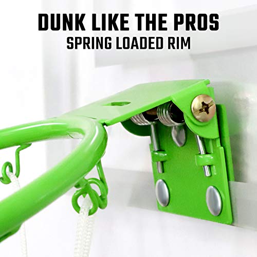 SUPER JOY Pro Indoor Mini Basketball Hoop Over The Door Wall Mounted