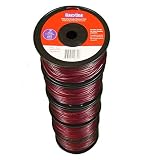 5-Lb of DavyLine Industrial Grade Trimmer Line .105 in Diameter in 5 Spools of 1-lb 223 ft Each (Total: 1115 Ft) Round-Shaped Red Color Nylon Weed Eater String