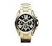 Michael Kors Goldtone Plated Stainless Steel Bradshaw Watch With Black Dial