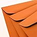 Note Card Cafe Colored Letter Envelopes #10 | Orange | 100 Pack | 9.5 x 4.125 in | Standard Gummed Seal | for Business, Letters, Greeting Cards, Thank You Notes, Mailing Invitations, Documents