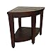 Oasis FULLY ASSEMBLED Teak Corner Shower Bench With Shelf - Shower Sitting, Storage, Shaving Foot Rest