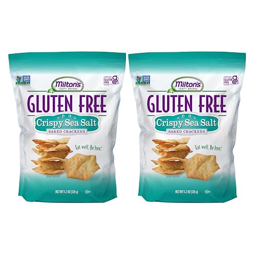 Milton's Craft Bakers Gluten Free Crispy Sea Salt Crackers Baked Sea