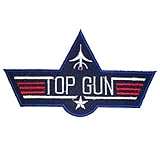 Top Gun  Iron On Embroidered Patch Logo Sew Jacket Uniform