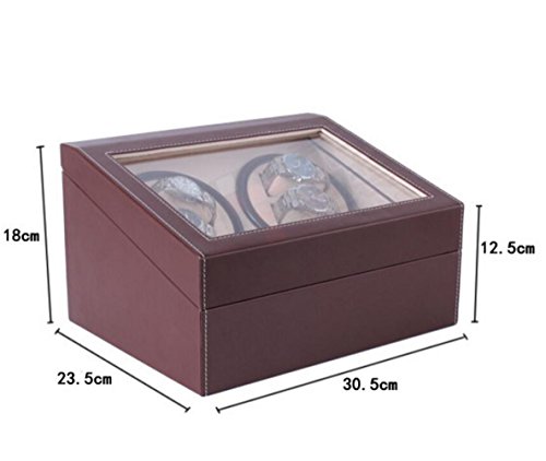 M3M Automatic Rotation Watch Winder 4+6 Display Box Leather Watch Automatic Watch Rewinder And Storage Box High-End Gift (Upgraded Version)