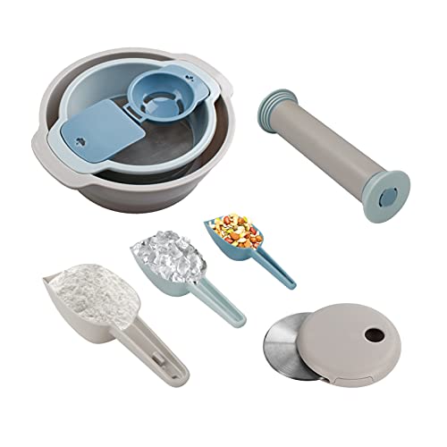 MEBRUDY Pizza Cutter Wheel, 4in1 Kitchen Utensil Set Includes Pizza