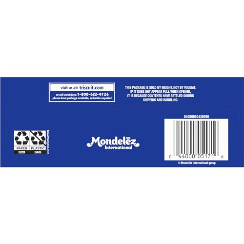 TRISCUIT CRACKED PEPPER & OLIVE OIL WHOLE GRAIN WHEAT CRACKERS, LUNCH SNACKS, SNACK CRACKERS, FAMILY SIZE, 12.5 OZ