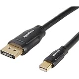 AmazonBasics Mini DisplayPort to DisplayPort Cable - 6 Feet