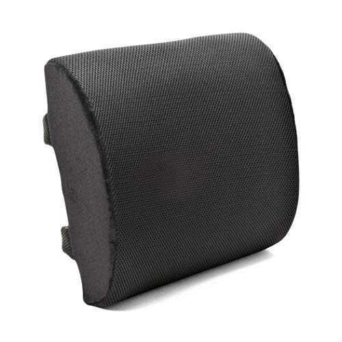 Plixio Memory Foam Lumbar Back Cushion Support Pillow - Lower Back Pain Relief and Balanced Firmness for Computer Office Chair, Car Seat, Recliner - with Adjustable Straps - Thumbnail 6