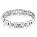 Oxford Ivy Men's Heavy Solid Stainless Steel Chain Link Bracelet 8 1/2 inches