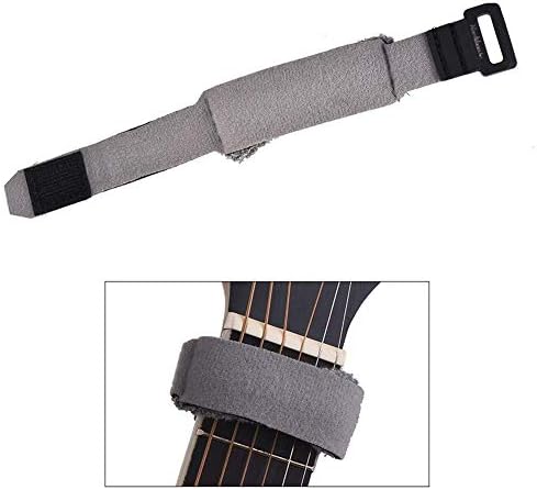 Guitar Fretwraps Strings Mute Muter Fretboard Muting Wraps for 7-string Acoustic Classic Guitars Bass Guitarra Accessories 1pcs (Grey)