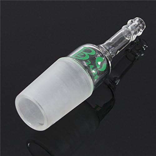 FEVERWORK 24/29 Joint Glass Straight Connection Hose Inlet Adapter Lab Supplies