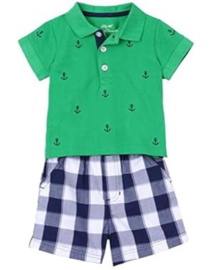 Baby-Boys Anchor Short Set