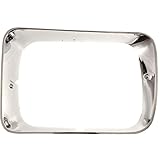 Diften 630-A0002-X01 - 92-93 Dodge D/W Pickup Truck Chrome Headlight Trim Bezel Pair Set