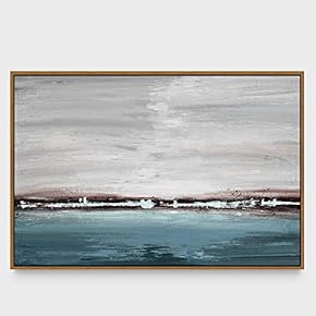 signwin Framed Canvas Wall Art Abstract Seascape Canvas...
