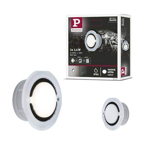 Paulmann 93741 Einbauleuchte Special Line IP65 strahlwassergeschützt LED Opal Neutralweiß 1er Set 1x1,4W 230V Polycarbonat Opal inkl. Leuchtmittel