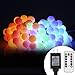 ALOVECO LED String Lights 16ft 50 LED Battery Operated String Lights Color Changing with Remote Waterproof Globe Starry Fairy Lights for Outdoor Indoor Bedroom Garden Party (RGB)