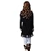 levaca Women's Long Sleeve Tunic Lace Hemline Casual Loose T Shirt Dress