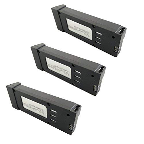 YUNIQUE GREEN-CLEAN-POWER - LiPO Battery 3.7V 500mAh for Drone | Compatible with E58 S168 JY019 | Stable Energy Performance | Pack of 3, Black