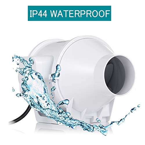 HG POWER 3 Inch Inline Duct Fan, 3" Booster Fan with Low Noise, Inline