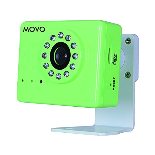 Movo NT3000 Wi-Fi Enabled IP Network Camera with Motion/Audio Detection & Day/Night Infrared (Green)