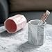 YOSCO Ceramic Desk Pen Holder Stand Marble Pattern Pencil Cup Pot Desk Organizer Makeup Brush holder(Gray)