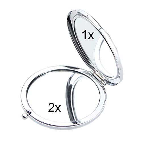 TANG SONG 12Pcs Different Colors Double Compact Cosmetic Makeup Round Pocket Purse Magnification Jew - //coolthings.us