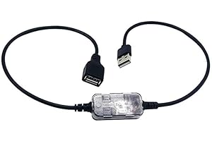 HogarTech USB Light Sensor Switch Automatic Day/Night Control 3.7V-24V DC, 10 Lux Sensitivity, Black, 43x11x22mm Open at Nigh