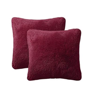 LIFEREVO Shaggy Plush Faux Fur Throw Pillow Covers, Jamaica Ubuy