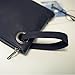Aladin Oversized Clutch Bag Purse, Womens Large leather Evening Wristlet Handbag Black