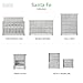 Evolur Santa Fe 5-in-1 Convertible Crib in Antique Mist, Greenguard Gold Certified, Features 3 Mattress Heights, Wooden Nursery and Bedroom Furniture, Baby Crib