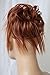 CAISHA XXL Hairpiece Scrunchie Updo Voluminous Slightly Wavy Messy Bun Copper Brown G14F
