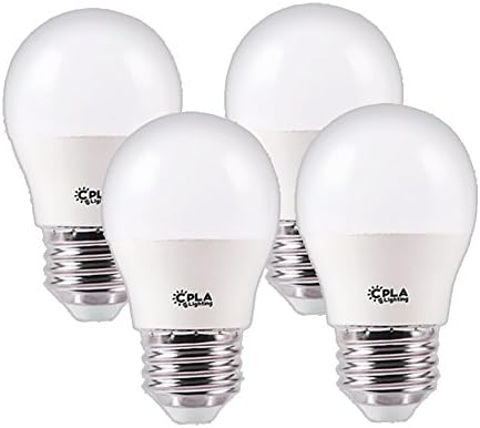 CPLA LED Globe Vanity Bulbs 60 Watt Incandescent Bulbs Equivalent Warm Soft White 2700K E26 Standard Socket Medium Base Energy Saving 500Lumens Not-Dimmable G14 LED Light Bulbs Round, 4 Packs
