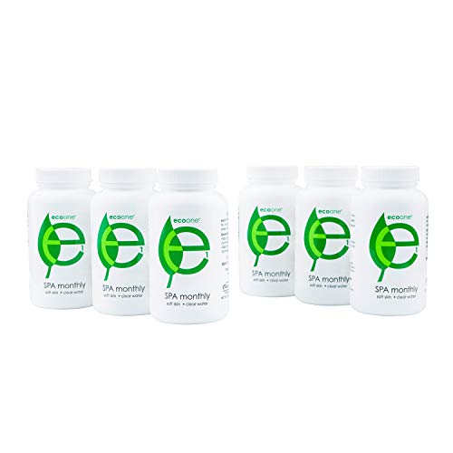 EcoOne Spa Monthly, Spa and Swimming Pool Cleaner, Chlorine Enzymes, 6-Month Kit