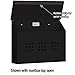 Salsbury Industries 4615BLK Traditional Mailbox, Decorative, Horizontal Style, Black