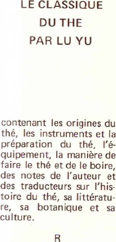 Le  Cha jing ou Classique du thé