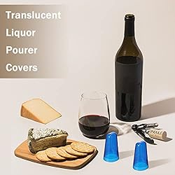 100 Pieces Translucent Liquor Pourer Covers